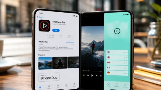 Apple affiche un badge « Made for iPhone Duo » et des apps s’adaptent au pliable, premier VPN optimisé