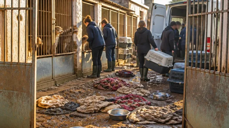 La Fondation 30 Millions d’Amis prend en charge onze chiens de chasse maltraités découverts en Vendée