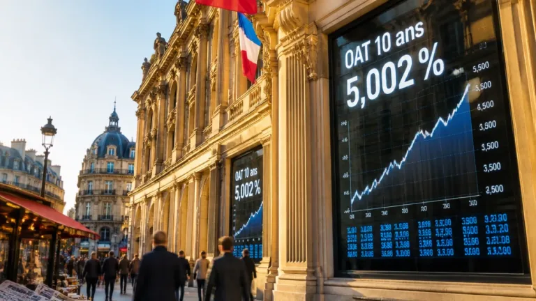 Le rendement de l’OAT 10 ans dépasse 5 % pour la première fois depuis 2002
