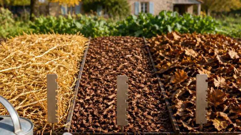 En octobre, trois paillages à poser pour protéger le potager et préparer les récoltes de printemps