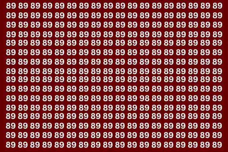 Test de QI : Pouvez-vous repérer le numéro 98 parmi 89 en 8 secondes