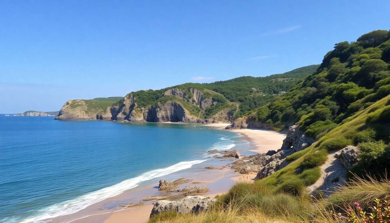 Paysages variés entre plages et falaises