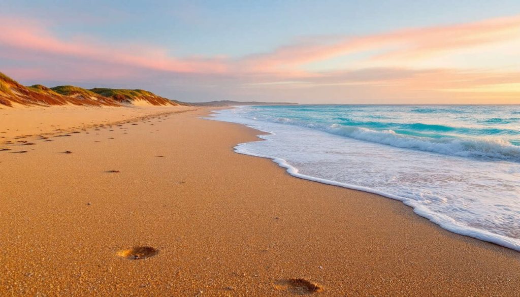 Cette plage discrète Bretonne change de couleur selon la lumière du jour