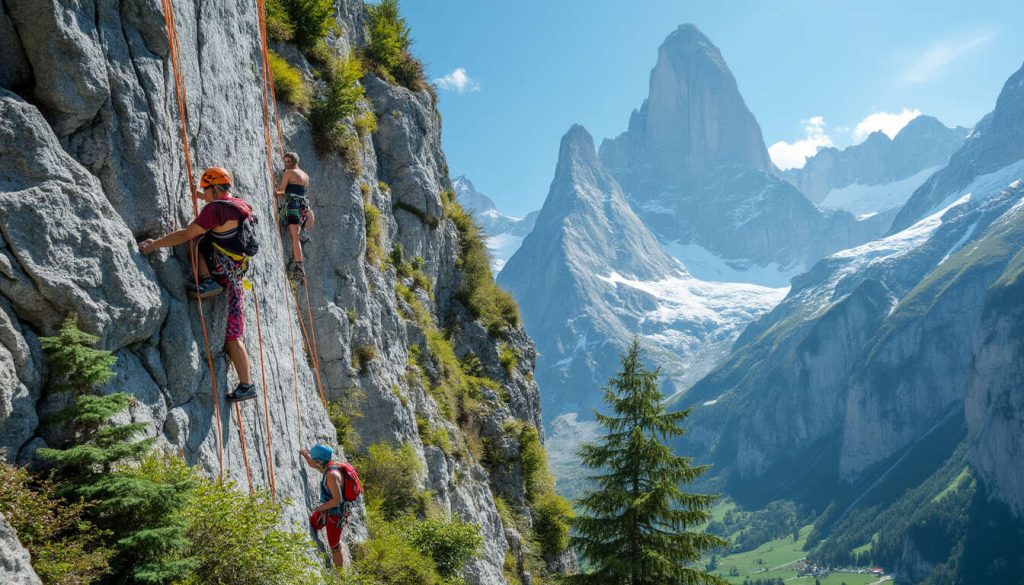 cette station des Alpes  est le spot idéal pour l'escalade et la via ferrata