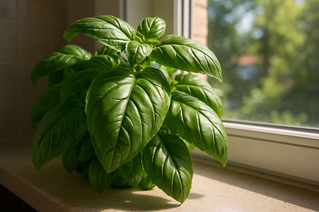 J'ai planté mon basilic de cette façon et j'obtiens des feuilles grandes comme la main tout l'été