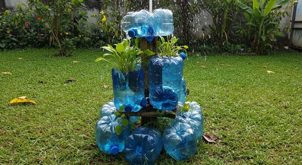 J'ai créé un récupérateur d'eau de pluie pour 5€ avec cet objet que l'on jette tous