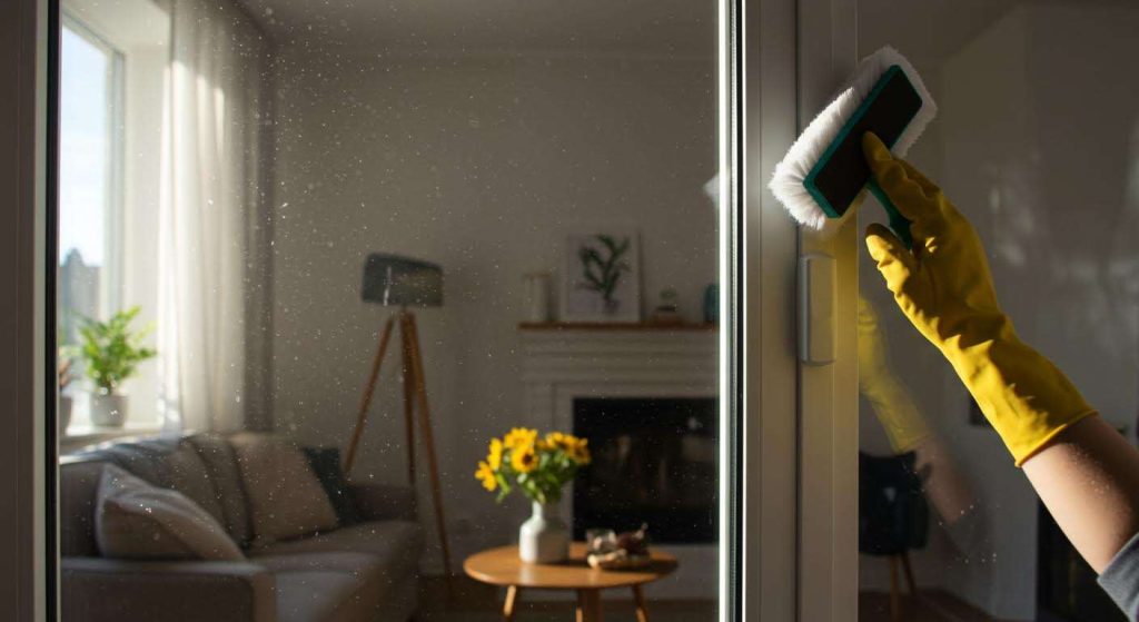 L’erreur que tout le monde fait en nettoyant ses vitres : pourquoi elles restent sales