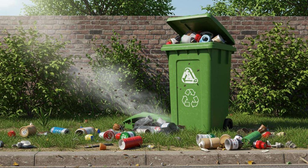 L'erreur que tout le monde fait avec la poubelle en été et qui attire mouches et mauvaises odeurs (et comment l'éviter)