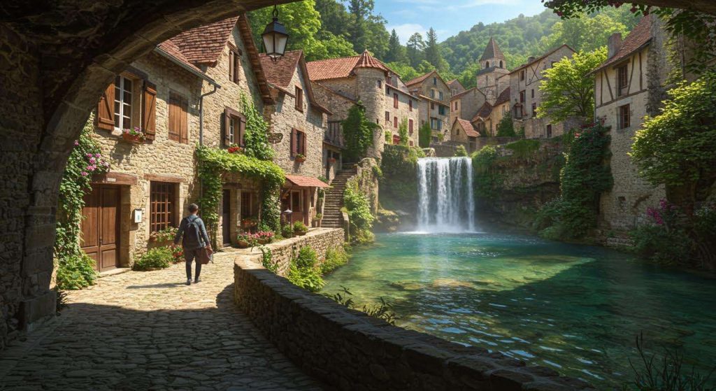 Le Gard dévoile ce plus beau village de France et ses cascades rafraîchissantes (La Roque-sur-Cèze)