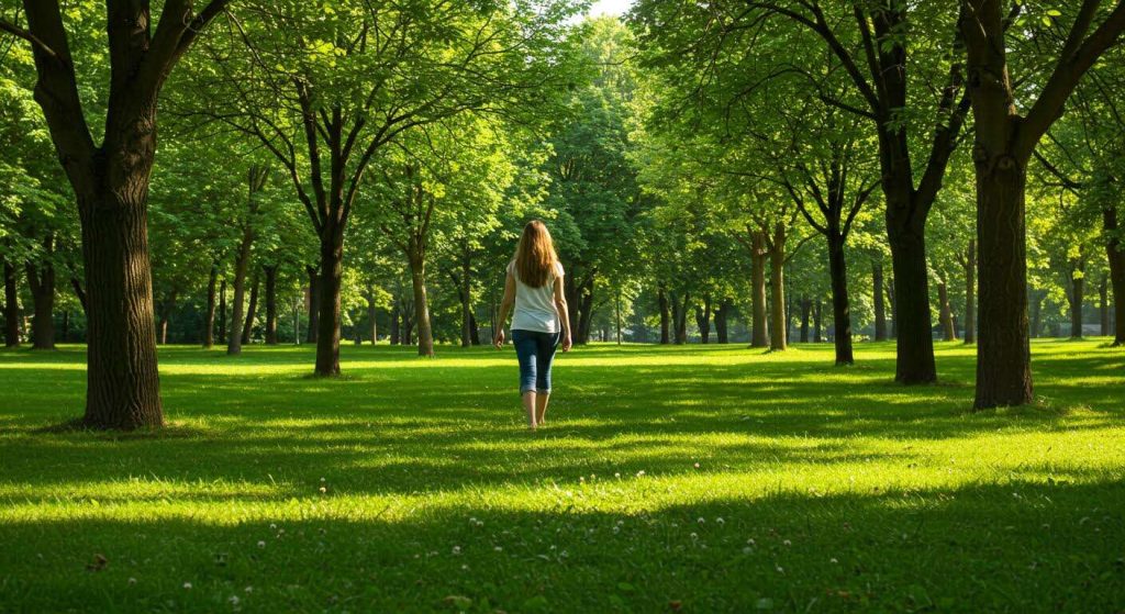 Marcher dans l'herbe pieds nus : les bienfaits insoupçonnés de cette pratique sur le stress