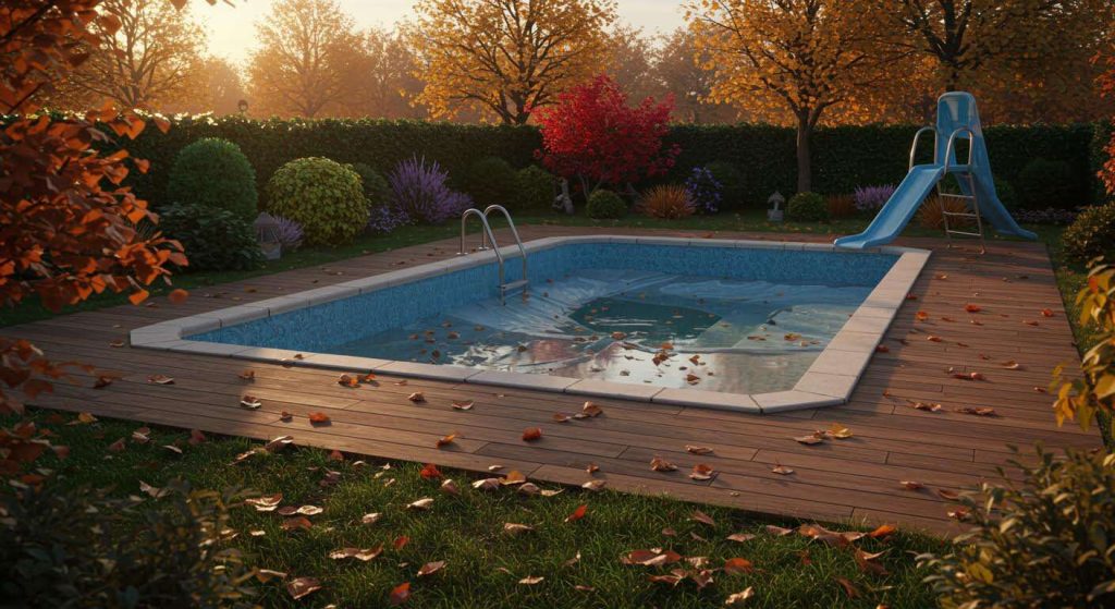 L'erreur à ne surtout pas faire en préparant sa piscine pour l'hiver et qui peut fissurer le liner