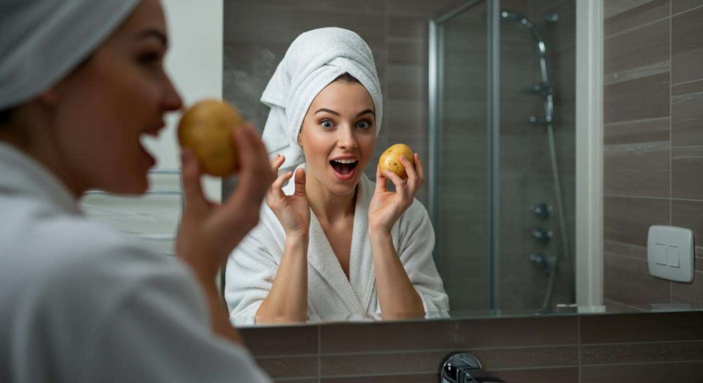 Fini la buée dans la salle de bain : l'astuce de la pomme de terre qui fonctionne vraiment