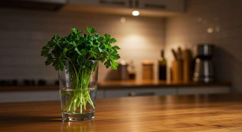 La seule façon de conserver du persil frais pendant 3 semaines au réfrigérateur