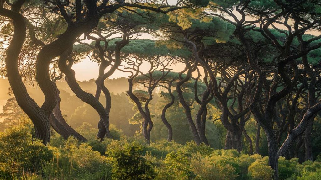 L&rsquo;étrange « forêt qui danse » où les arbres ont des formes torsadées et mystérieuses 