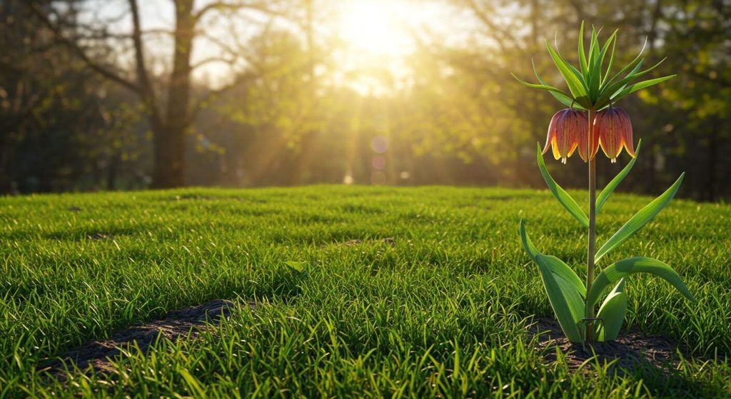 Le campagnol creuse des galeries dans votre pelouse ? Le bulbe que vous devez planter cet automne (la Fritillaire impériale)