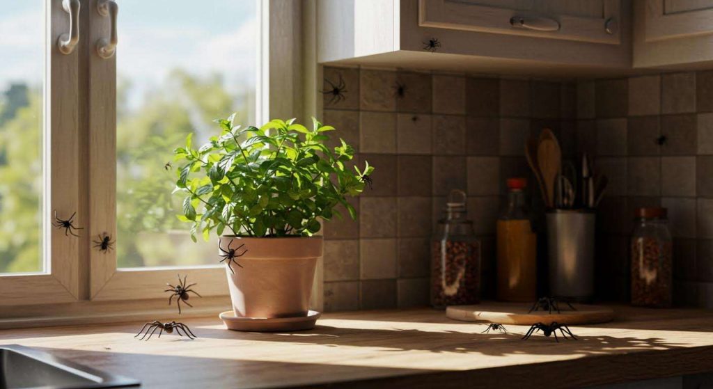 L'astuce de la menthe poivrée contre l'invasion des araignées à la rentrée