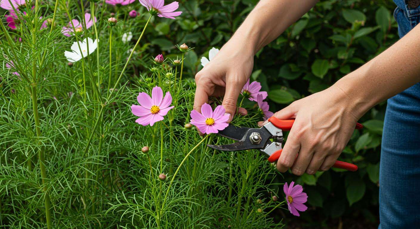 Tailler les cosmos en août : le geste contre-intuitif qui prolonge leur floraison jusqu'en octobre