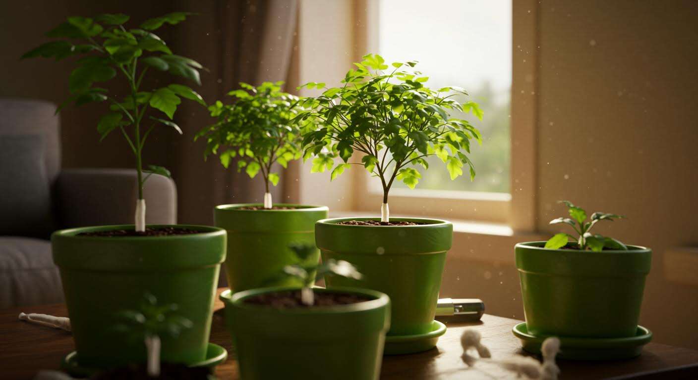 Ne partez jamais en vacances sans faire ce geste simple sur vos plantes en pot (la mรจche en coton)
