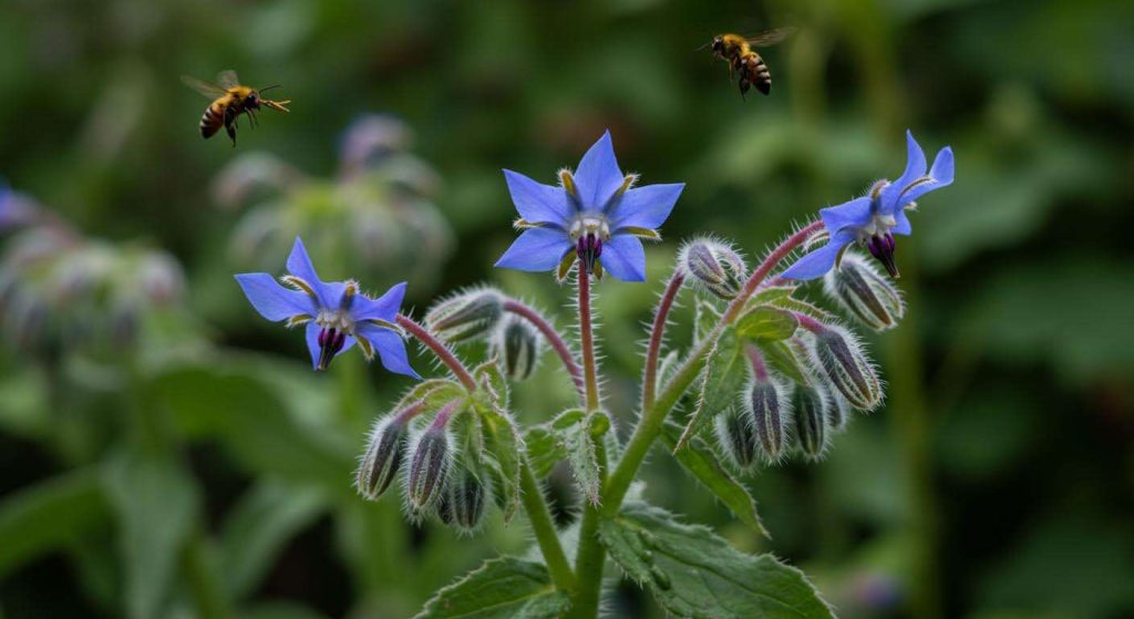 La bourrache officinale : une plante magique qui attire les pollinisateurs et se mange de la fleur à la feuille