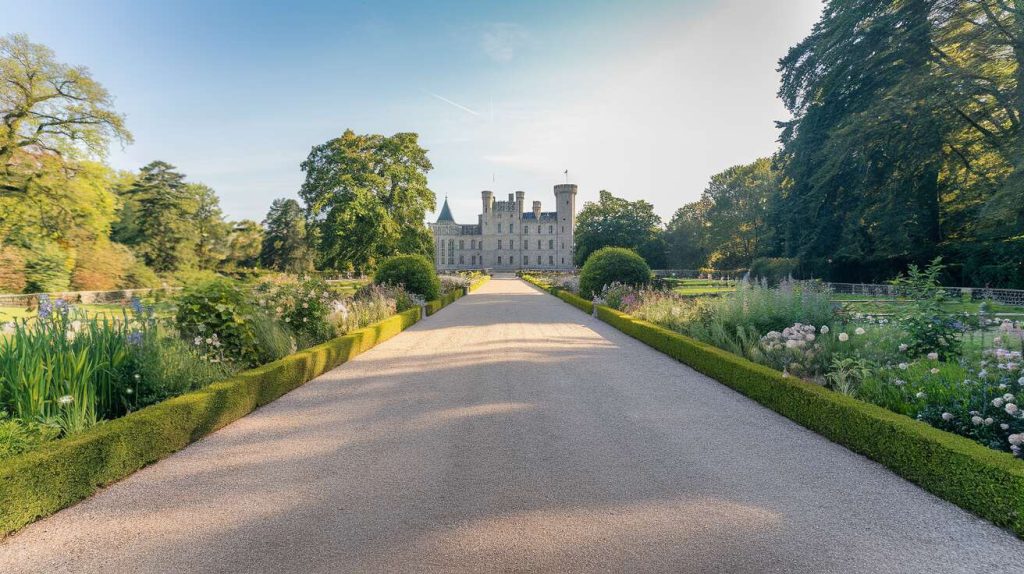Le secret des jardiniers de château pour des allées en gravier toujours impeccables