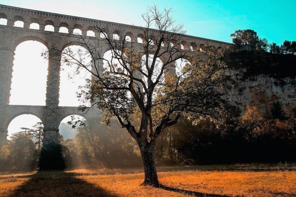 Oubliez le pont du Gard : cet aqueduc romain moins connu est une merveille d’ingénierie au cœur des vignes en vendanges 
