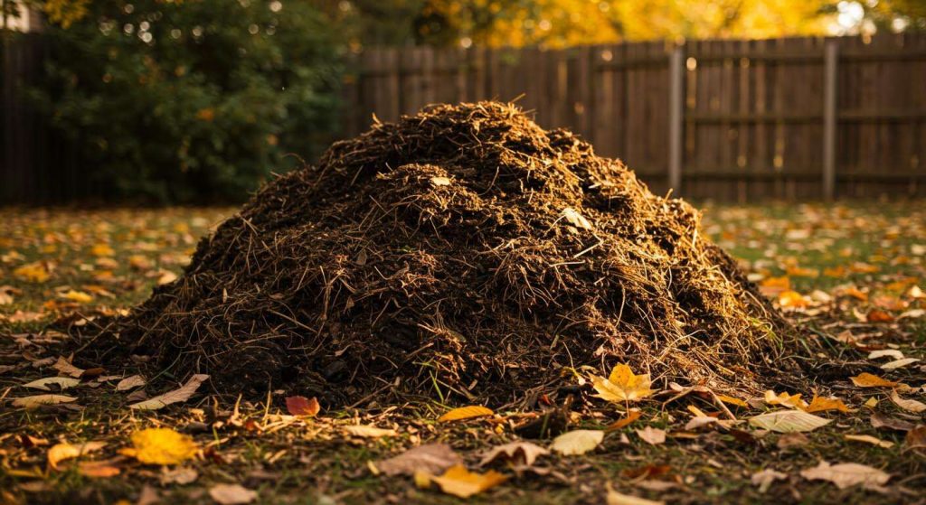 Ne mettez jamais ces 3 choses dans votre tas de feuilles mortes si vous voulez un bon compost