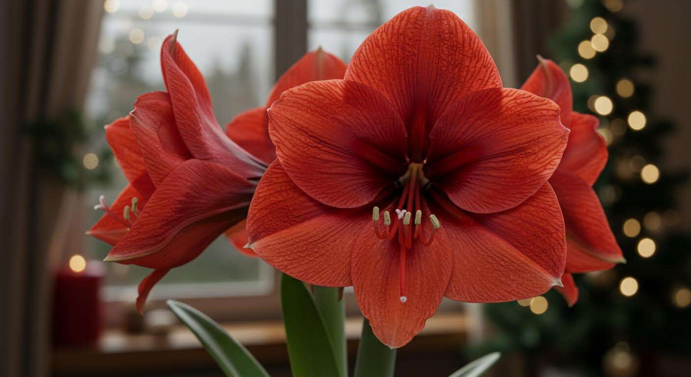 Cette plante bulbeuse étonnante fleurit à Noël et embaume la maison d’un parfum intense