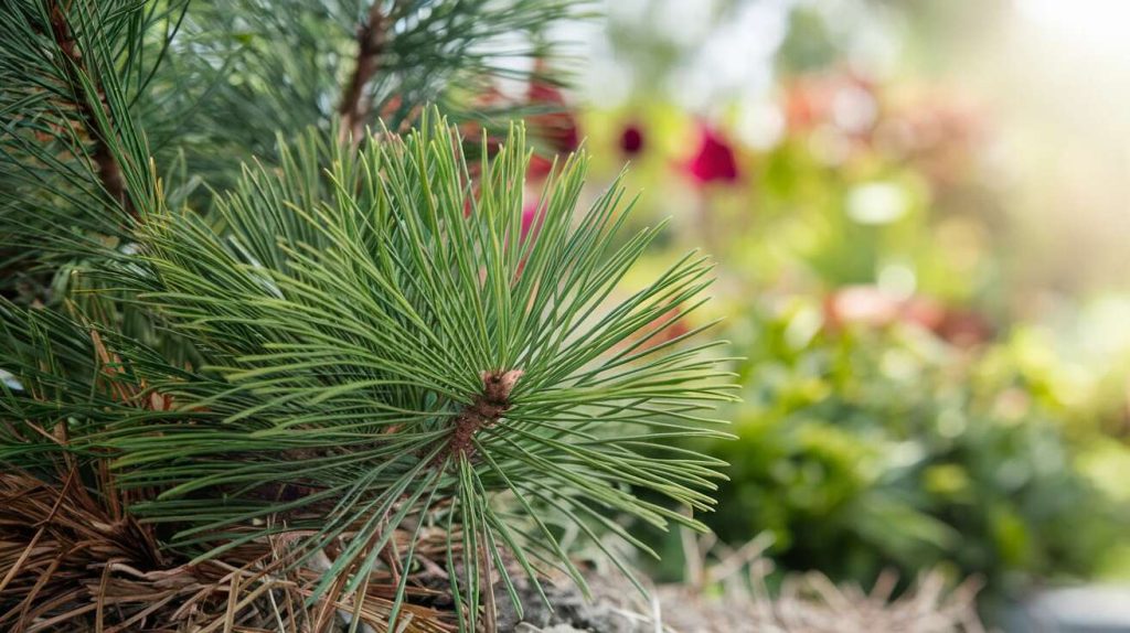 Cette astuce gratuite avec des aiguilles de pin garde l’humidité au pied des plantations