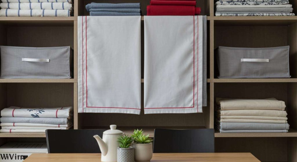 L'astuce pour ranger vos nappes et chemins de table sans qu'ils ne se froissent