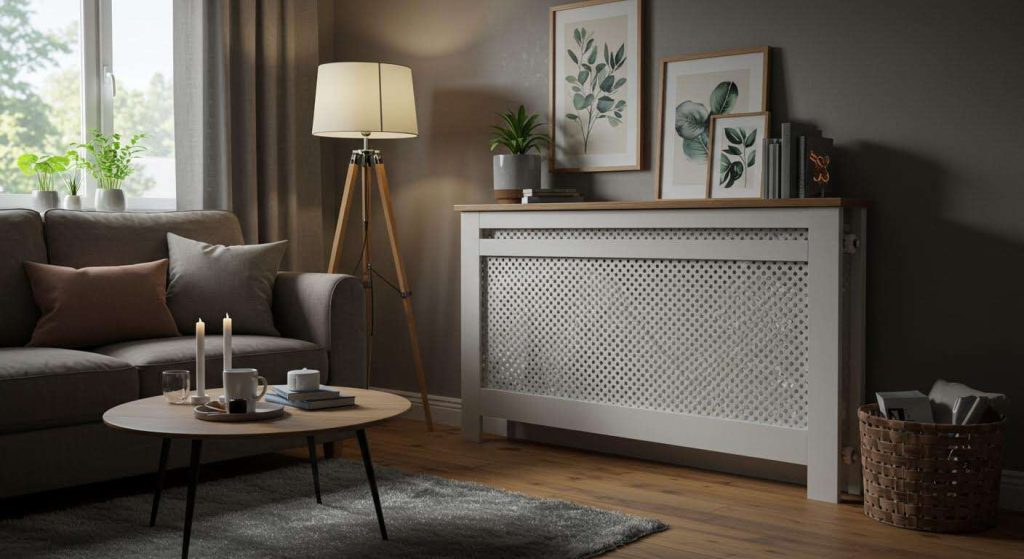 L'astuce pour camoufler un radiateur disgracieux avec un cache-radiateur design et facile à faire
