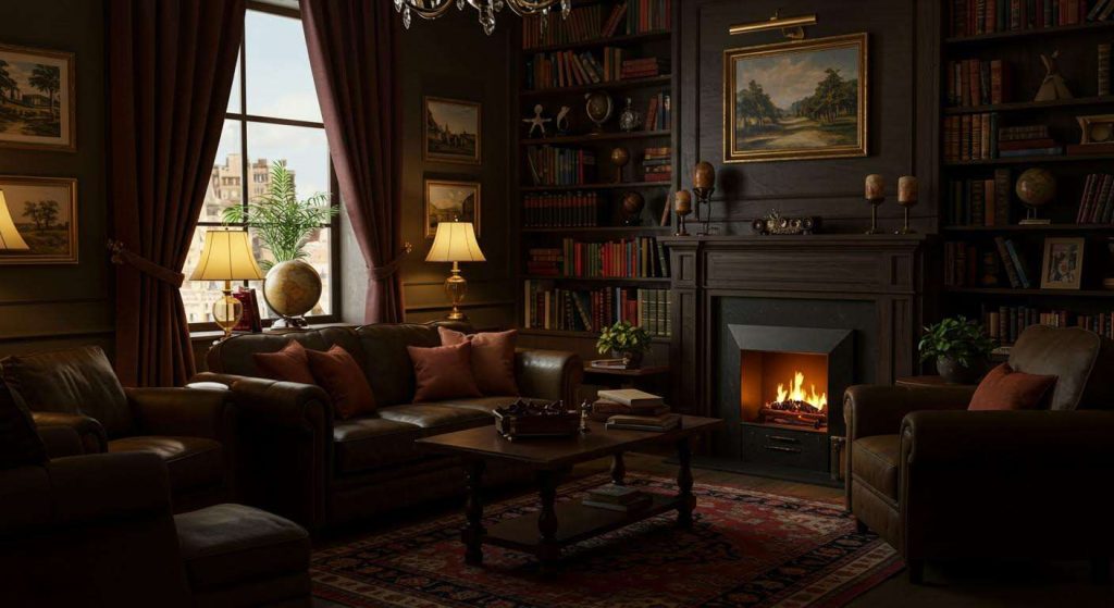Fini les intérieurs sans âme : la tendance "dark academia" casse les codes de la déco cet automne 2025