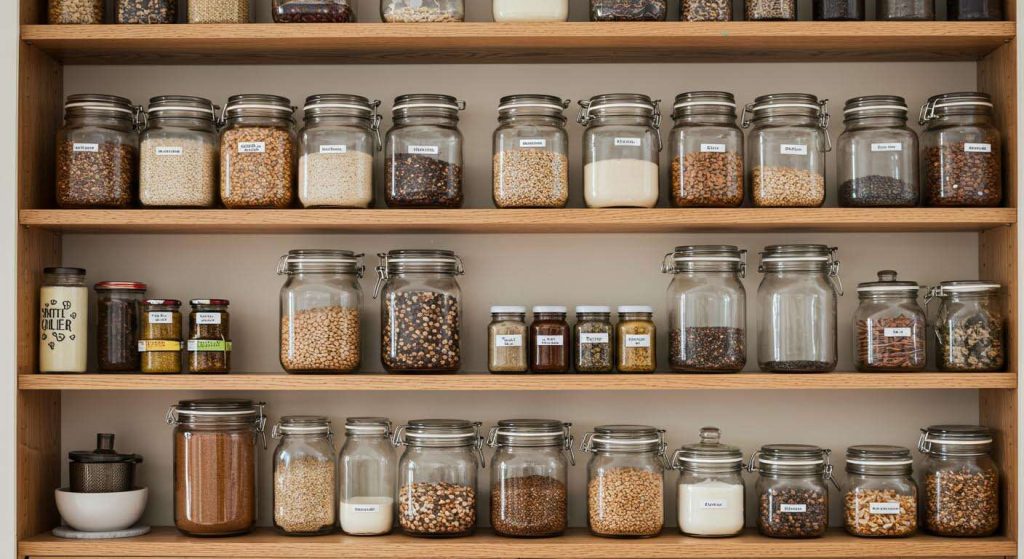 Ce que les adeptes du zéro-déchet font pour organiser leurs bocaux et leur vrac dans la cuisine