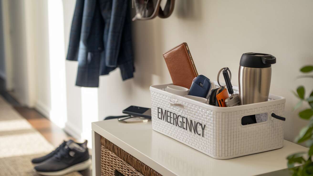 Comment créer un « panier de secours » pour l’entrée avec tout le nécessaire pour les matins pressés
