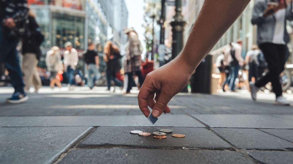 Voici le signe qui va trouver de l&rsquo;argent dans la rue, comme un cadeau de l&rsquo;univers
