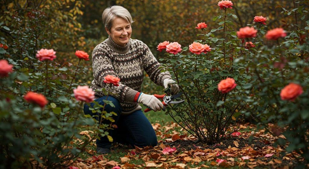 Le geste simple à faire sur vos rosiers maintenant pour les protéger des maladies de l'hiver