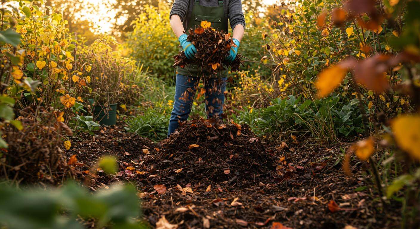 Comment transformer vos feuilles mortes en "or noir" pour votre potager : la méthode du compostage express