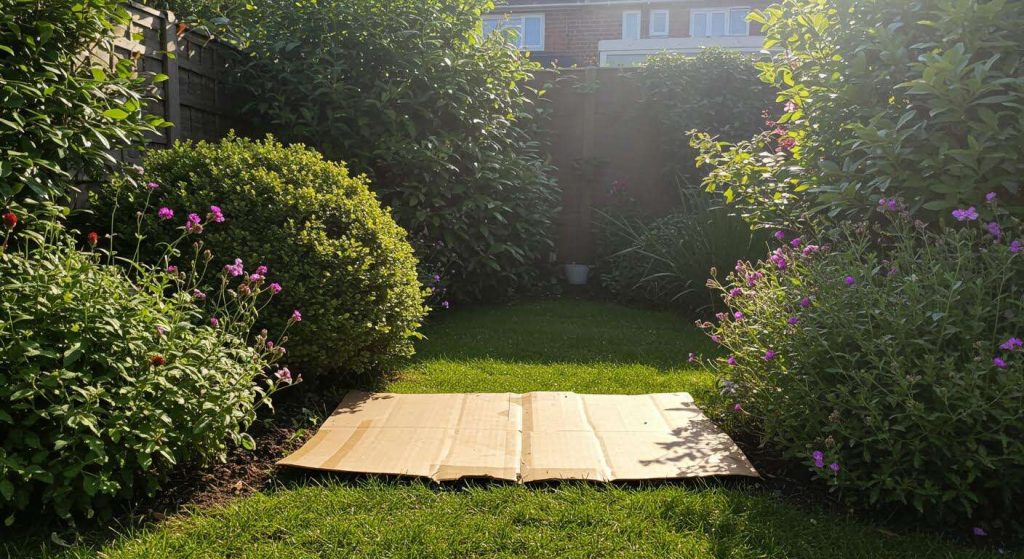 Ce simple carton posé au jardin maintenant vous fera économiser des heures de désherbage au printemps
