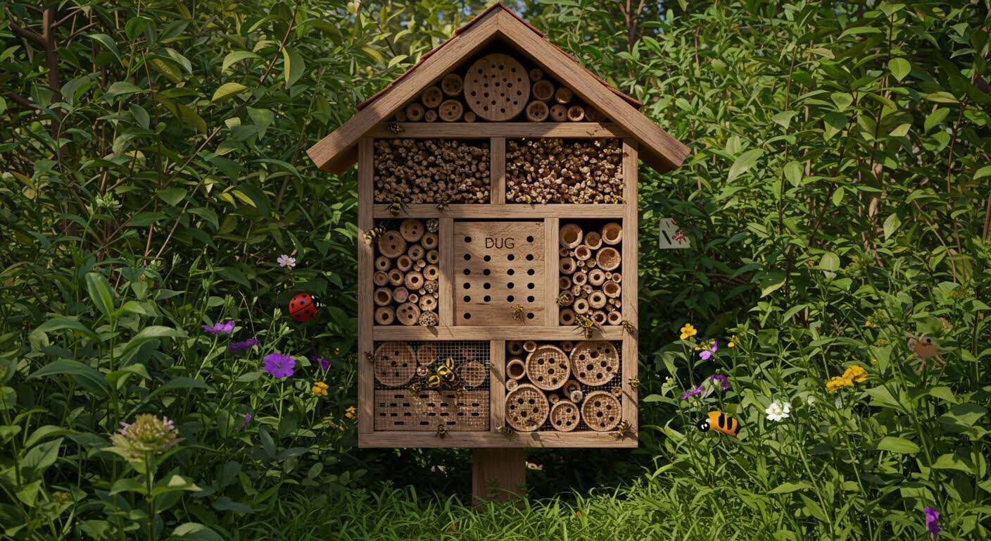 L'emplacement de votre hôtel à insectes fait toute la différence : voici où le placer pour qu'il soit vraiment utile