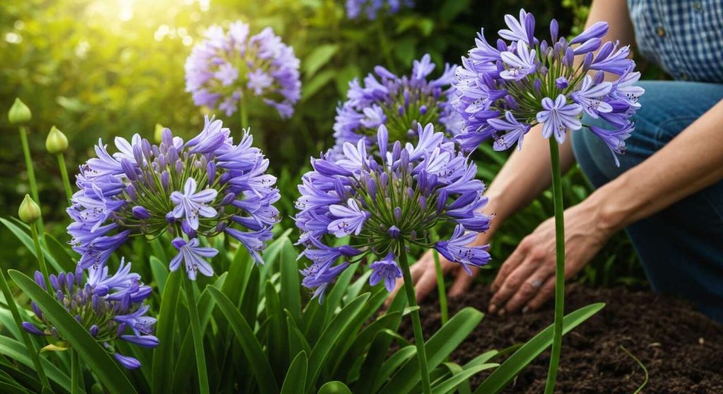 Comment enrichir les agapanthes au printemps pour favoriser une floraison généreuse