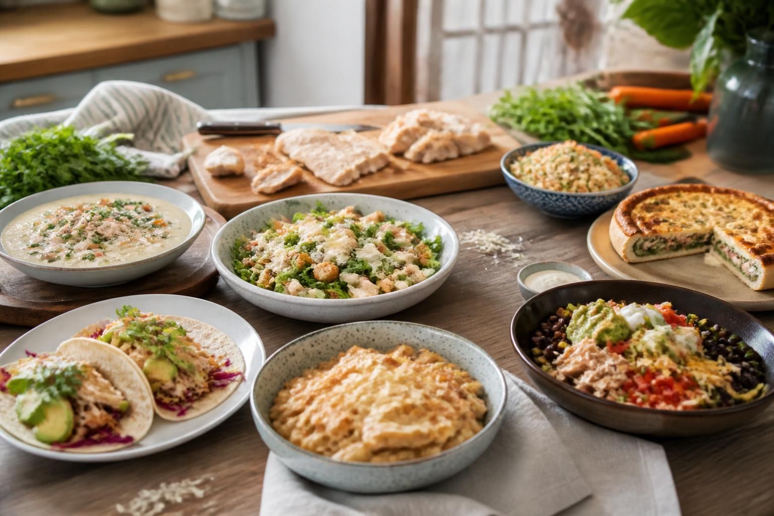 10 recettes faciles à faire avec des restes de poulet