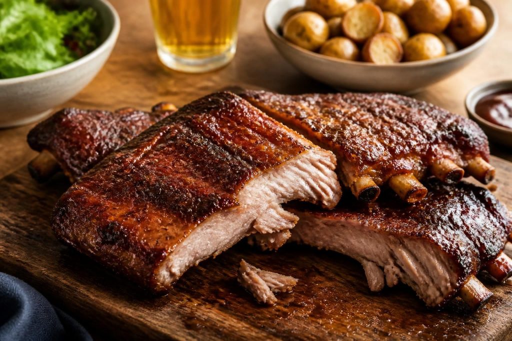 Travers de porc fondants au four : la recette qui se détache de l'os