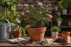 Entretien du rosier en pot : guide complet pour le garder en bonne santé