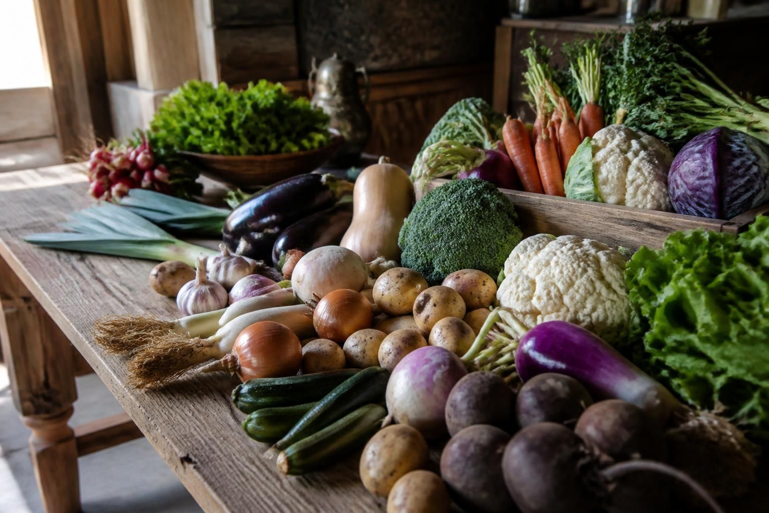 Légumes de saison : calendrier mois par mois en France