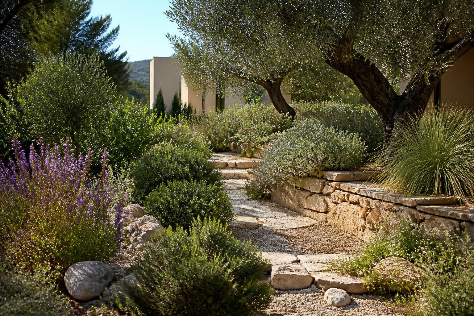 Rocaille avec olivier : aménager son jardin méditerranéen