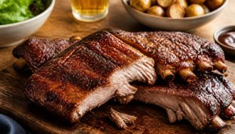 Travers de porc fondants au four : la recette qui se détache de l'os